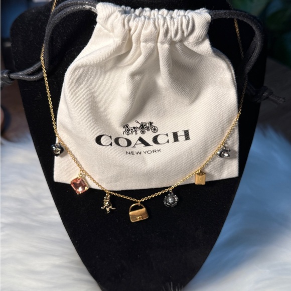 NEW‼️ COACH Mini tabby Handbag Charm Necklace - Picture 14 of 16